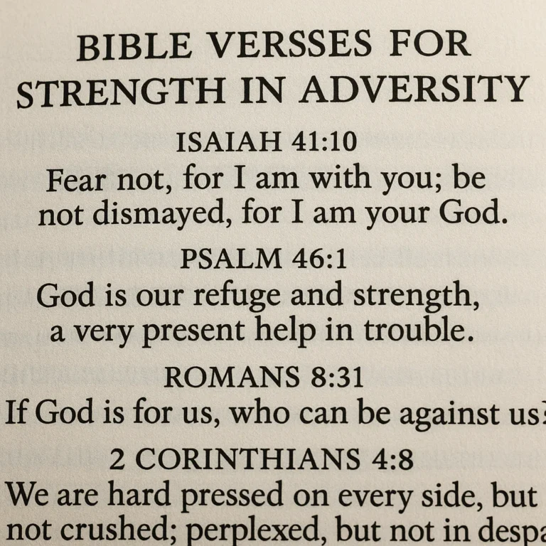 Featured image for 15 Bible Verses for Strength in Adversity Daily 2026