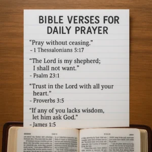 Featured image for 15 Powerful Bible Verses for Daily Prayer 2026