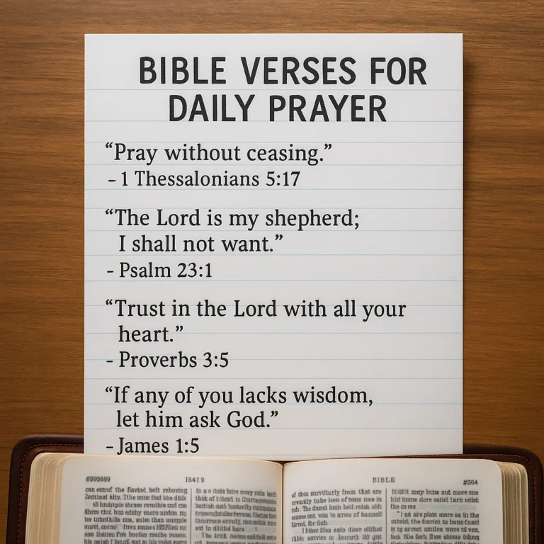 Featured image for 15 Powerful Bible Verses for Daily Prayer 2026