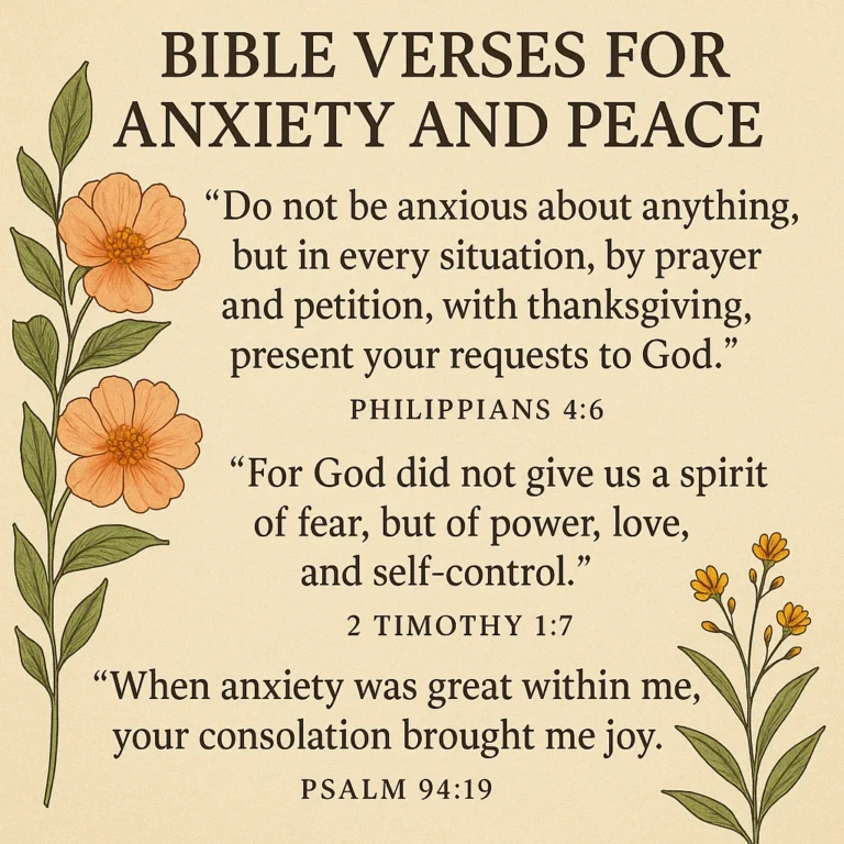 Featured image for 50 Encouraging Bible Verses for Anxiety Peace 2026