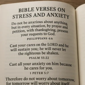 Featured image for 25 Short Bible Verses for Anxiety and Stress