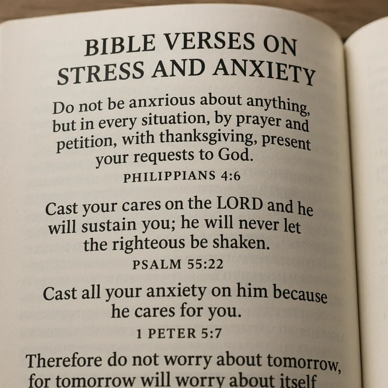 Featured image for 25 Short Bible Verses for Anxiety and Stress